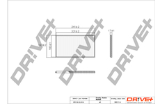 Filtr, vzduch v interiéru Dr!ve+ DP1110.12.0116