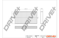 Filtr, vzduch v interiéru Dr!ve+ DP1110.12.0118