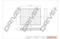 Filtr, vzduch v interiéru Dr!ve+ DP1110.12.0164