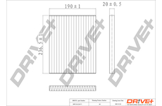 Filtr, vzduch v interiéru Dr!ve+ DP1110.12.0171