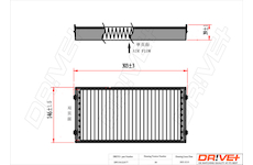 Filtr, vzduch v interiéru Dr!ve+ DP1110.12.0177