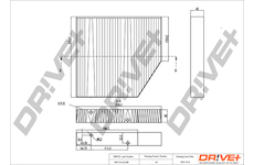 Filtr, vzduch v interiéru Dr!ve+ DP1110.12.0188