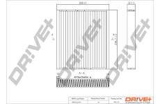 Filtr, vzduch v interiéru Dr!ve+ DP1110.12.0193