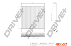 Filtr, vzduch v interiéru Dr!ve+ DP1110.12.0199