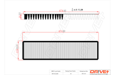 Filtr, vzduch v interiéru Dr!ve+ DP1110.12.0200