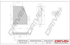 Filtr, vzduch v interiéru Dr!ve+ DP1110.12.0216