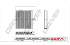 Filtr, vzduch v interiéru Dr!ve+ DP1110.12.0251