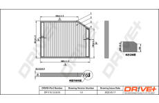 Filtr, vzduch v interiéru Dr!ve+ DP1110.12.0315