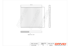 Filtr, vzduch v interiéru Dr!ve+ DP1110.12.0320