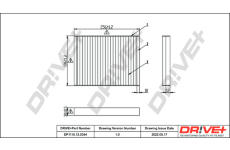 Filtr, vzduch v interiéru Dr!ve+ DP1110.12.0344