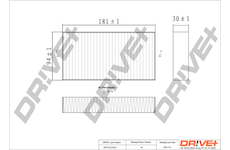 Filtr, vzduch v interiéru Dr!ve+ DP1110.12.0353