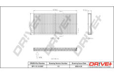 Filtr, vzduch v interiéru Dr!ve+ DP1110.12.0357