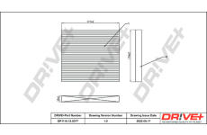Filtr, vzduch v interiéru Dr!ve+ DP1110.12.0377