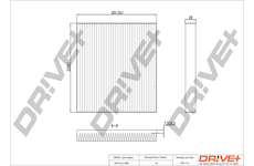 Filtr, vzduch v interiéru Dr!ve+ DP1110.12.0388