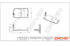 Sada hydraulického filtru, automatická převodovka Dr!ve+ DP1110.14.0012