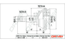 Sada kloubů, hnací hřídel Dr!ve+ DP2110.10.1089