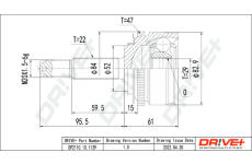 Sada kloubů, hnací hřídel Dr!ve+ DP2110.10.1139
