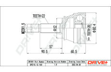 Sada kloubů, hnací hřídel Dr!ve+ DP2110.10.1181