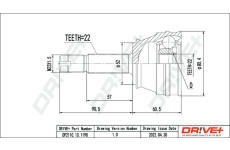 Sada kloubů, hnací hřídel Dr!ve+ DP2110.10.1190