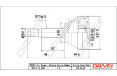 Sada kloubů, hnací hřídel Dr!ve+ DP2110.10.1199