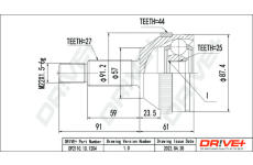 Sada kloubů, hnací hřídel Dr!ve+ DP2110.10.1204
