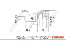 Sada kloubů, hnací hřídel Dr!ve+ DP2110.10.1219