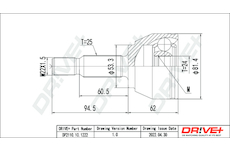 Sada kloubů, hnací hřídel Dr!ve+ DP2110.10.1222