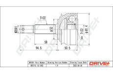 Sada kloubů, hnací hřídel Dr!ve+ DP2110.10.1392