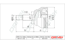 Sada kloubů, hnací hřídel Dr!ve+ DP2110.10.1426
