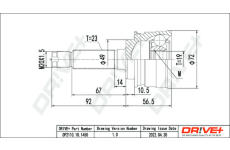 Sada kloubů, hnací hřídel Dr!ve+ DP2110.10.1450