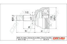 Sada kloubů, hnací hřídel Dr!ve+ DP2110.10.1500