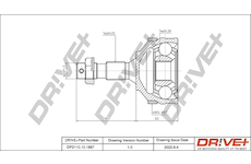 Sada kloubů, hnací hřídel Dr!ve+ DP2110.10.1887