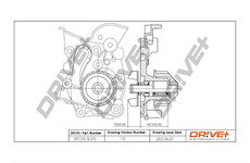 Vodní čerpadlo, chlazení motoru Dr!ve+ DP2310.10.013