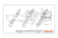 Vodní čerpadlo, chlazení motoru Dr!ve+ DP2310.10.026