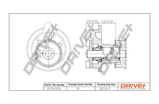 Vodní čerpadlo, chlazení motoru Dr!ve+ DP2310.10.036