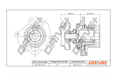 Vodní čerpadlo, chlazení motoru Dr!ve+ DP2310.10.043