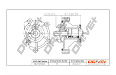 Vodní čerpadlo, chlazení motoru Dr!ve+ DP2310.10.050