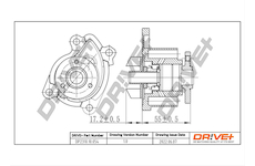 Vodní čerpadlo, chlazení motoru Dr!ve+ DP2310.10.054