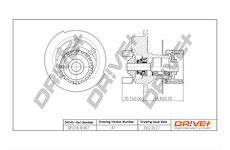 Vodní čerpadlo, chlazení motoru Dr!ve+ DP2310.10.067