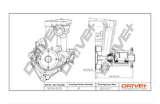 Vodní čerpadlo, chlazení motoru Dr!ve+ DP2310.10.076