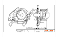 Vodní čerpadlo, chlazení motoru Dr!ve+ DP2310.10.077