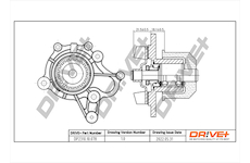Vodní čerpadlo, chlazení motoru Dr!ve+ DP2310.10.078