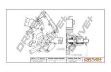 Vodní čerpadlo, chlazení motoru Dr!ve+ DP2310.10.079