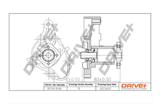 Vodní čerpadlo, chlazení motoru Dr!ve+ DP2310.10.084