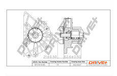 Vodní čerpadlo, chlazení motoru Dr!ve+ DP2310.10.085