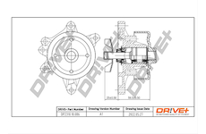 Vodní čerpadlo, chlazení motoru Dr!ve+ DP2310.10.086