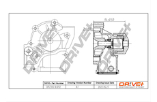 Vodní čerpadlo, chlazení motoru Dr!ve+ DP2310.10.092