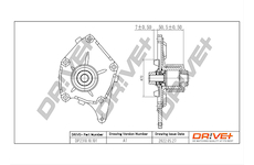 Vodní čerpadlo, chlazení motoru Dr!ve+ DP2310.10.101