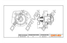 Vodní čerpadlo, chlazení motoru Dr!ve+ DP2310.10.103