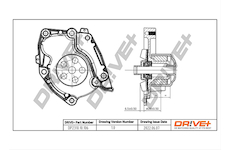 Vodní čerpadlo, chlazení motoru Dr!ve+ DP2310.10.106